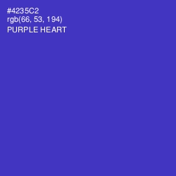 #4235C2 - Purple Heart Color Image