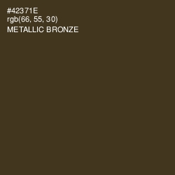 #42371E - Metallic Bronze Color Image