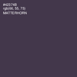 #42374B - Matterhorn Color Image