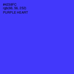 #4238FC - Purple Heart Color Image