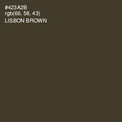 #423A2B - Lisbon Brown Color Image