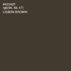 #423A2F - Lisbon Brown Color Image