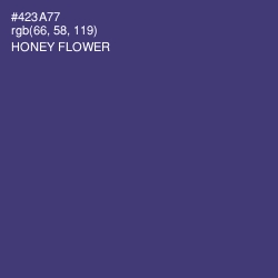 #423A77 - Honey Flower Color Image