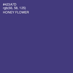 #423A7D - Honey Flower Color Image