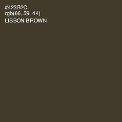 #423B2C - Lisbon Brown Color Image