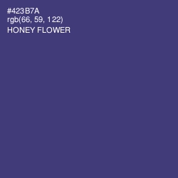 #423B7A - Honey Flower Color Image