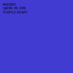 #423BD1 - Purple Heart Color Image