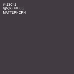 #423C42 - Matterhorn Color Image