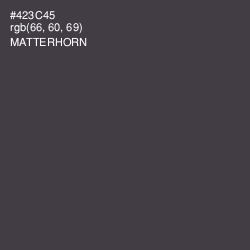 #423C45 - Matterhorn Color Image