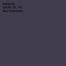 #423C4E - Matterhorn Color Image