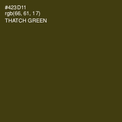 #423D11 - Thatch Green Color Image