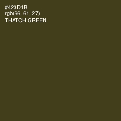 #423D1B - Thatch Green Color Image