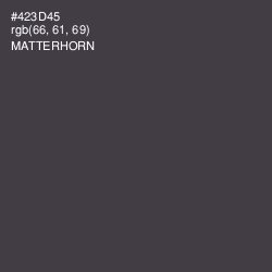 #423D45 - Matterhorn Color Image