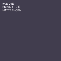 #423D4E - Matterhorn Color Image