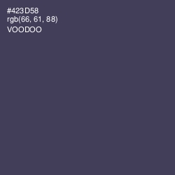 #423D58 - Voodoo Color Image