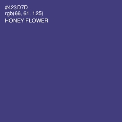 #423D7D - Honey Flower Color Image