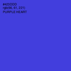 #423DDD - Purple Heart Color Image