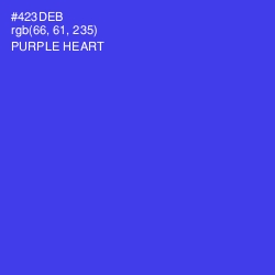 #423DEB - Purple Heart Color Image