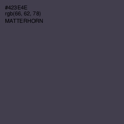 #423E4E - Matterhorn Color Image