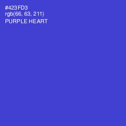 #423FD3 - Purple Heart Color Image