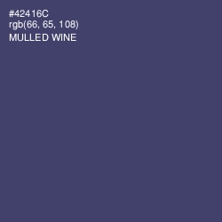 #42416C - Mulled Wine Color Image