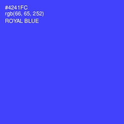 #4241FC - Royal Blue Color Image