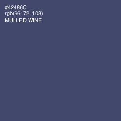 #42486C - Mulled Wine Color Image