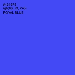 #4249F5 - Royal Blue Color Image