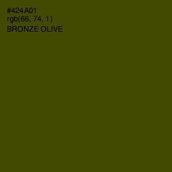 #424A01 - Bronze Olive Color Image