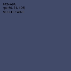 #424A6A - Mulled Wine Color Image