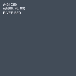 #424C59 - River Bed Color Image