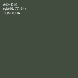 #424D40 - Tundora Color Image
