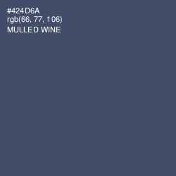 #424D6A - Mulled Wine Color Image