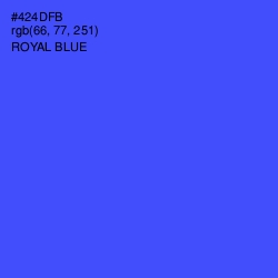 #424DFB - Royal Blue Color Image