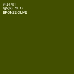 #424F01 - Bronze Olive Color Image