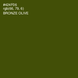 #424F06 - Bronze Olive Color Image