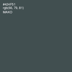 #424F51 - Mako Color Image