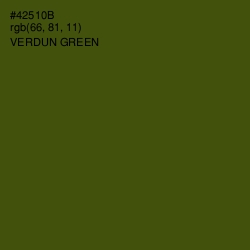 #42510B - Verdun Green Color Image