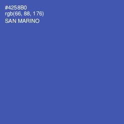 #4258B0 - San Marino Color Image