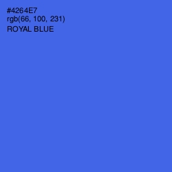 #4264E7 - Royal Blue Color Image