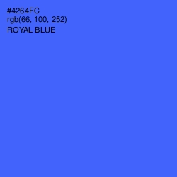 #4264FC - Royal Blue Color Image