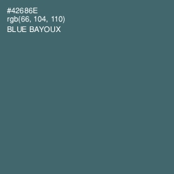 #42686E - Blue Bayoux Color Image