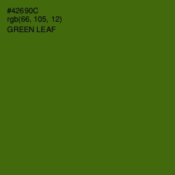 #42690C - Green Leaf Color Image