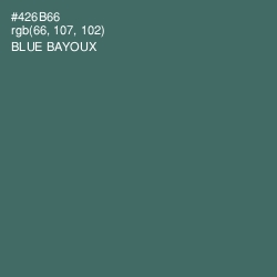 #426B66 - Blue Bayoux Color Image