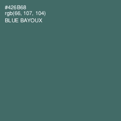 #426B68 - Blue Bayoux Color Image