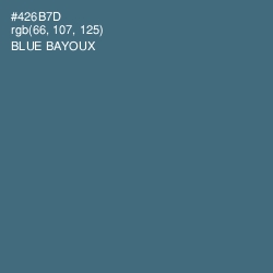 #426B7D - Blue Bayoux Color Image