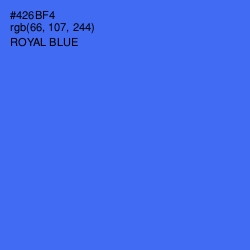 #426BF4 - Royal Blue Color Image