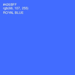 #426BFF - Royal Blue Color Image
