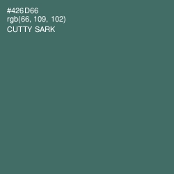 #426D66 - Cutty Sark Color Image