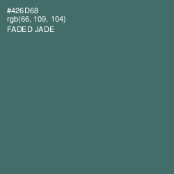 #426D68 - Faded Jade Color Image